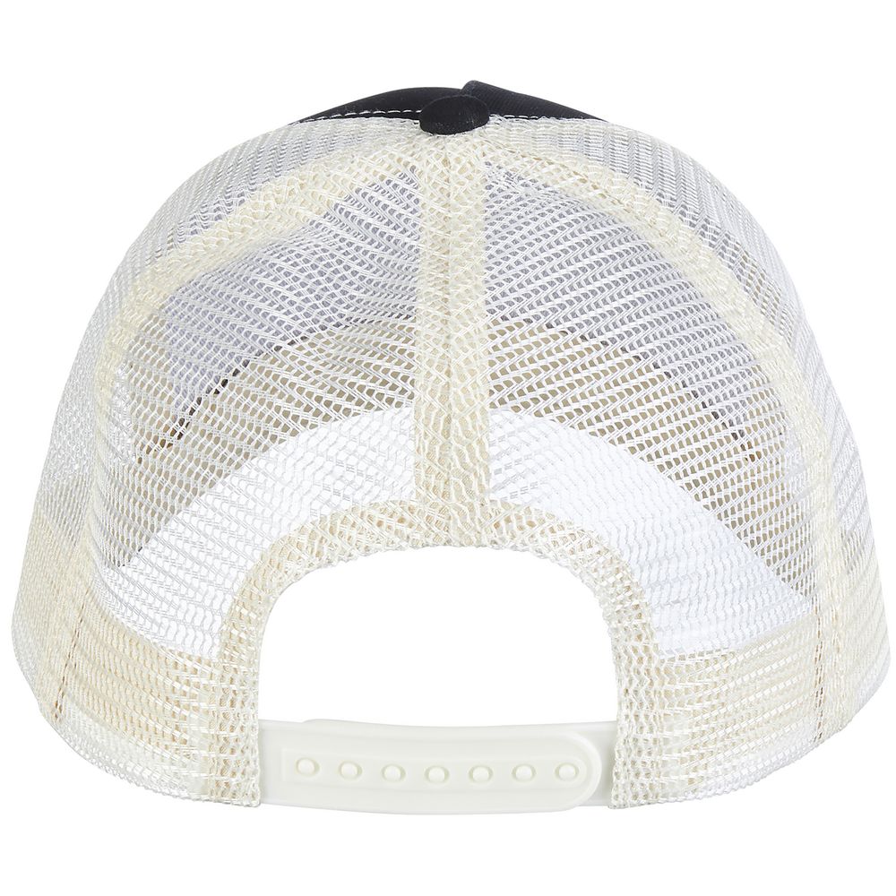 Бейсболка Blink, черная с молочно-белым — изображение 3