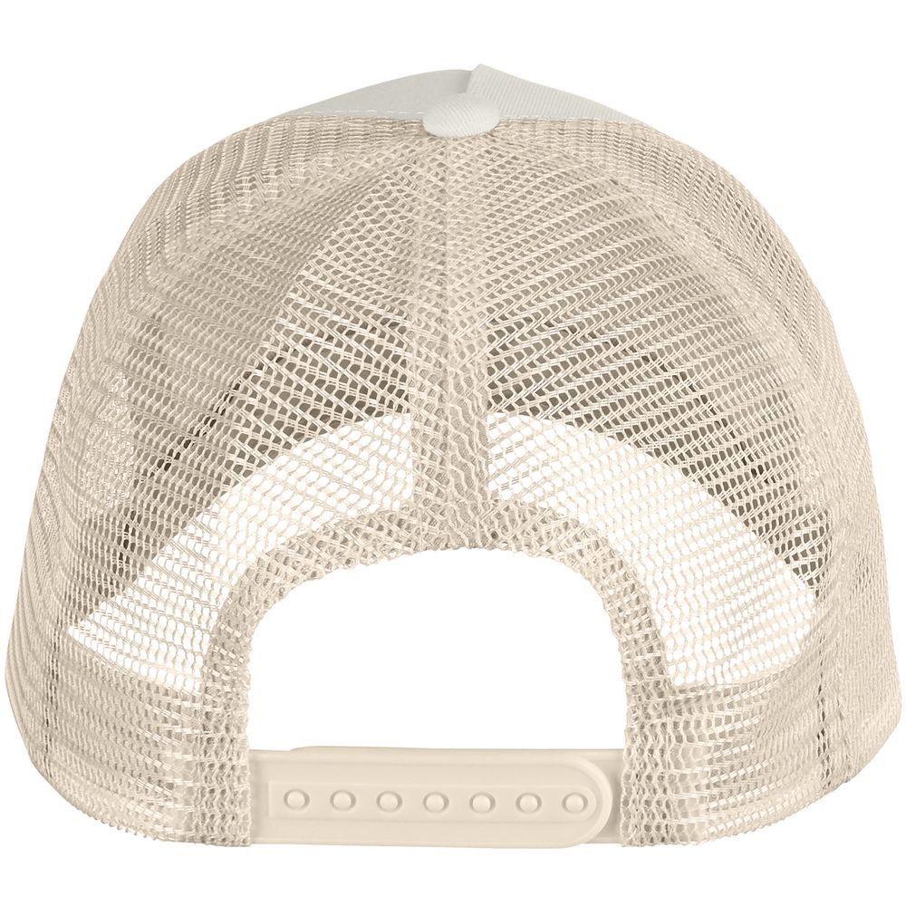 Бейсболка Blink, бежевая с бирюзовым — изображение 3