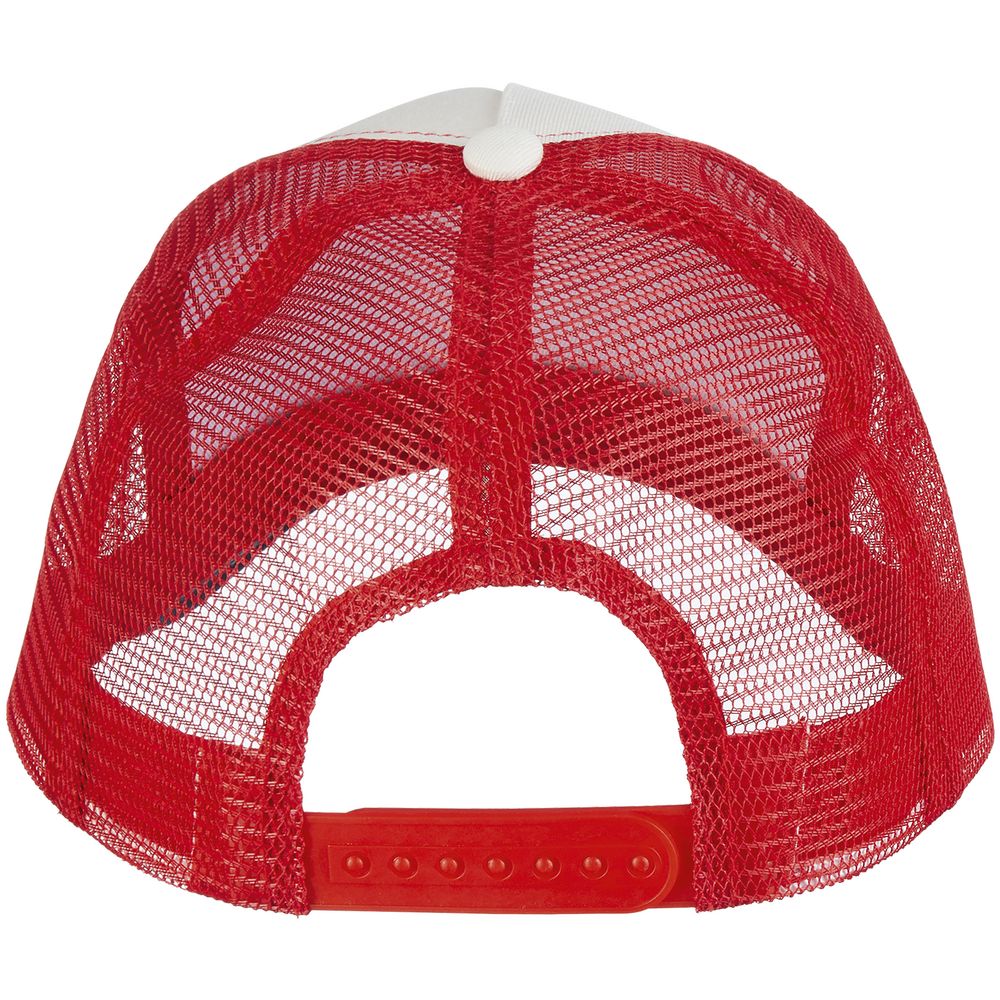 Бейсболка Blink, молочная с красным — изображение 3