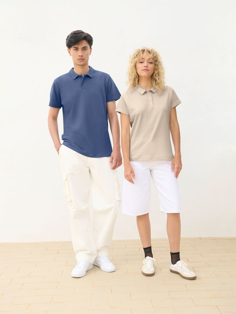 Рубашка поло унисекс Pulse, серая — изображение 5