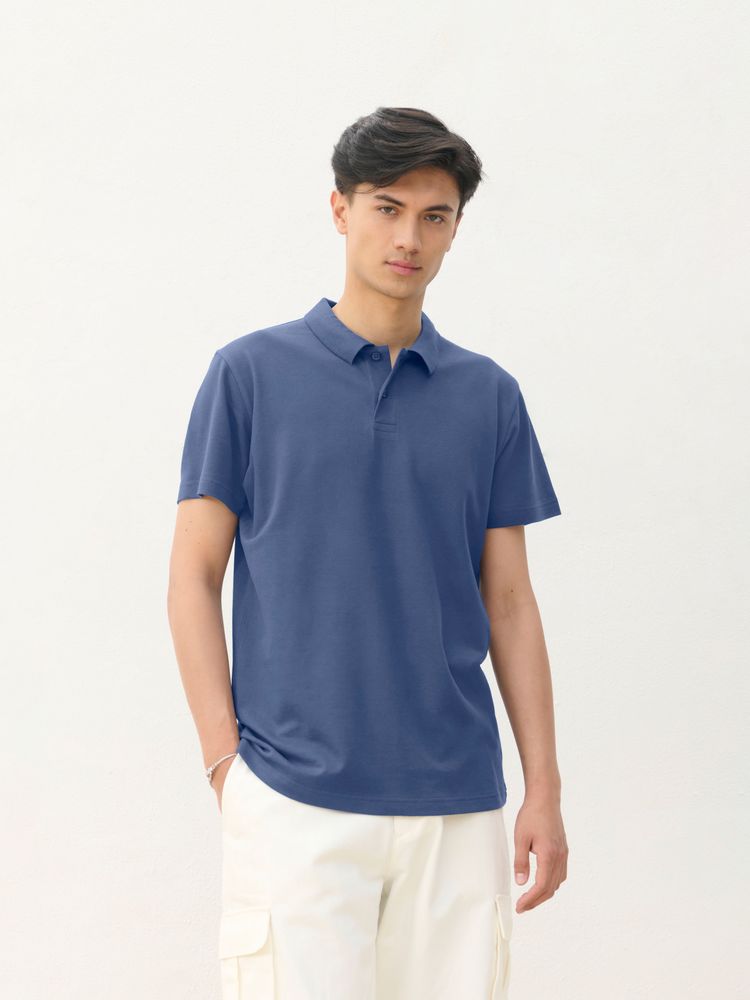 Рубашка поло унисекс Pulse, розовая (candy) — изображение 4