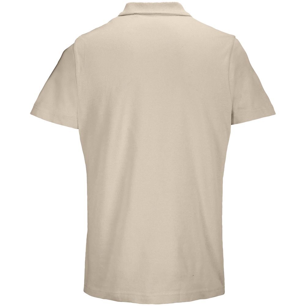 Рубашка поло унисекс Pulse, бежевая (льняная) — изображение 2