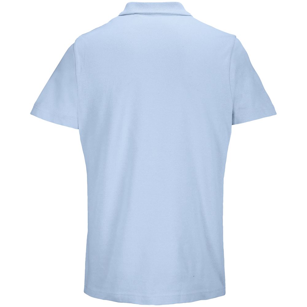 Рубашка поло унисекс Pulse, голубая — изображение 2