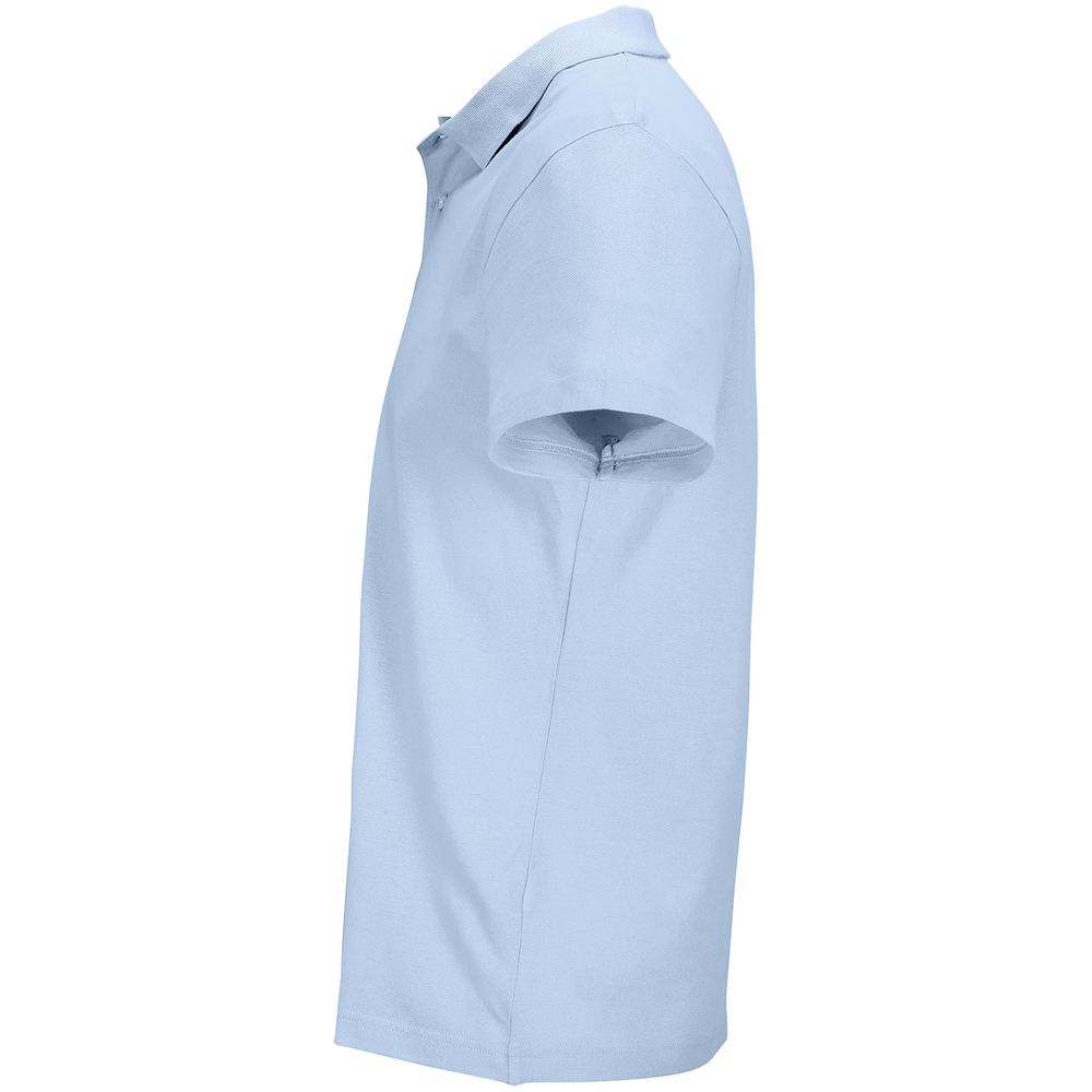 Рубашка поло унисекс Pulse, голубая — изображение 3