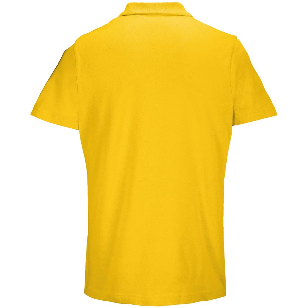 Рубашка поло унисекс Pulse, желтая — изображение 2
