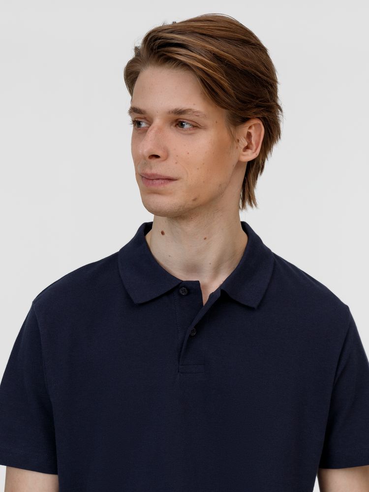 Рубашка поло унисекс Pulse, кобальт (темно-синяя) — изображение 5