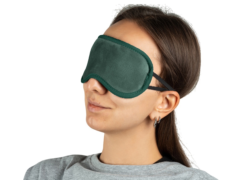 Маска для глаз Dream из полиэстер спандекс плюш, морская волна — изображение 4