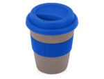 Стакан с силиконовой крышкой Cafe, синий
