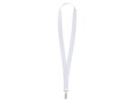 Ланъярд из RPET с клипом, белый