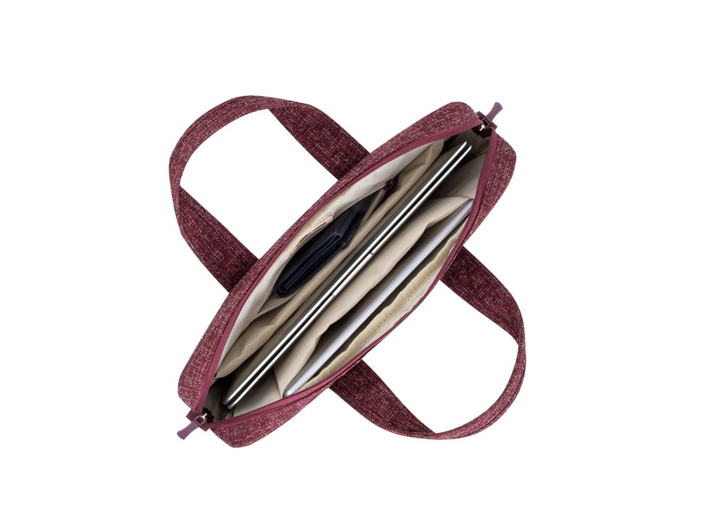 RIVACASE 7921 burgundy red сумка для ноутбука 14 — изображение 6