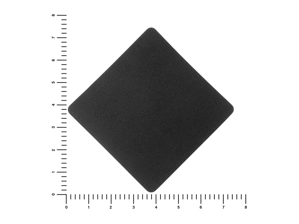 ПАТЧ РОМБ nubuk (чёрный) 7,6 х 7,6 см — изображение 2
