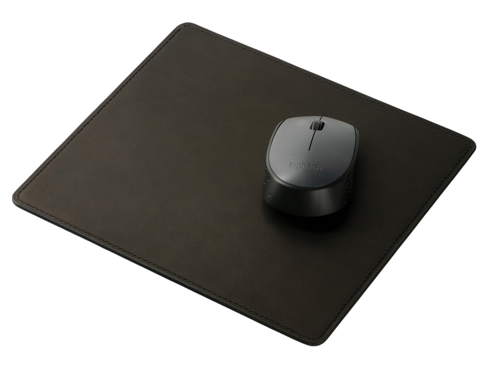 Кожаный коврик для мышки, черный — изображение 2