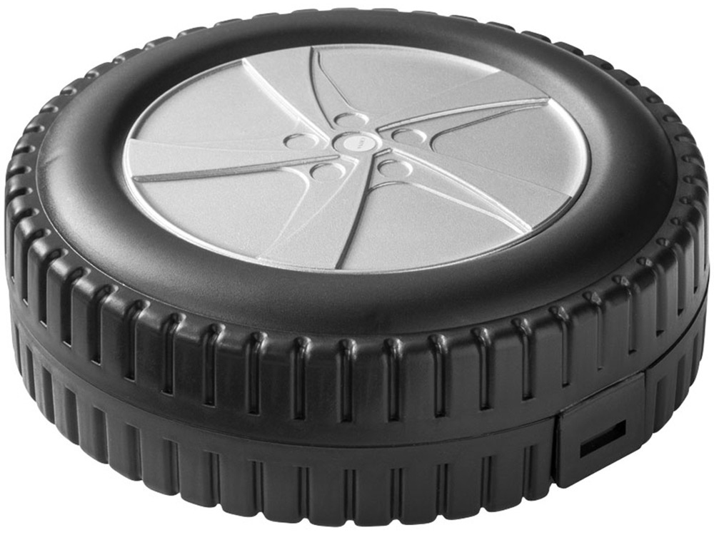 Набор из 25 инструментов в форме колеса, черный/серебристый — изображение 4