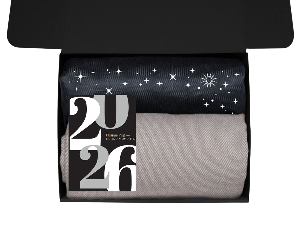 Подарочный набор c пледом, кружкой и вареньем, оливковый — изображение 3