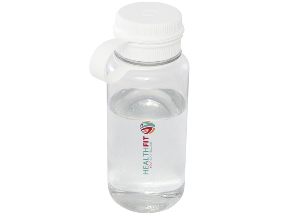 Спортивная бутылка Ryder из переработанного ПЭТ-пластика объемом 900 мл с многофункциональной крышкой, сертифицированная RCS - Белый — изображение 6