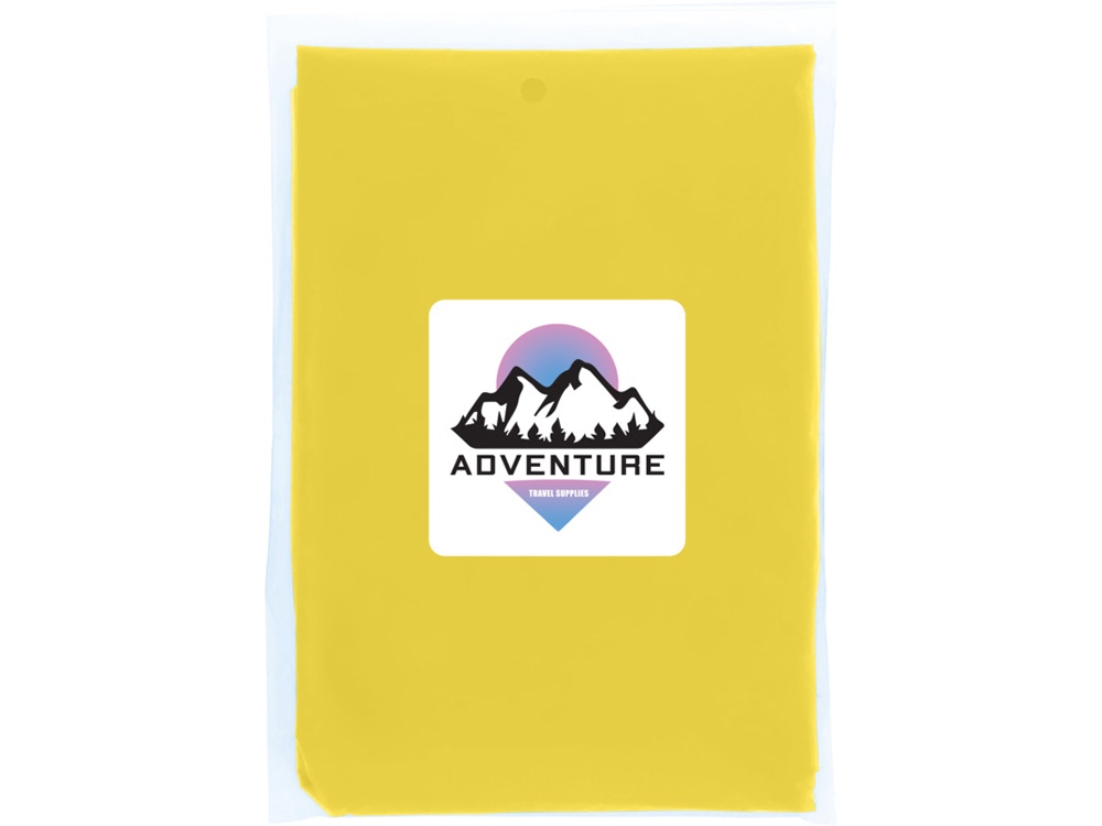 Одноразовый дождевик Mayan с чехлом для хранения из материалов, переработанных по стандарту GRS - Желтый — изображение 5