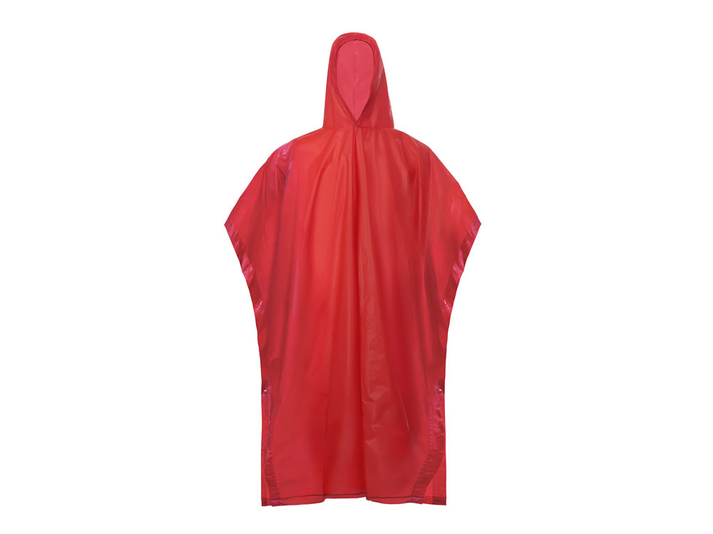 Пончо Hawaii c чехлом унисекс, красный — изображение 8