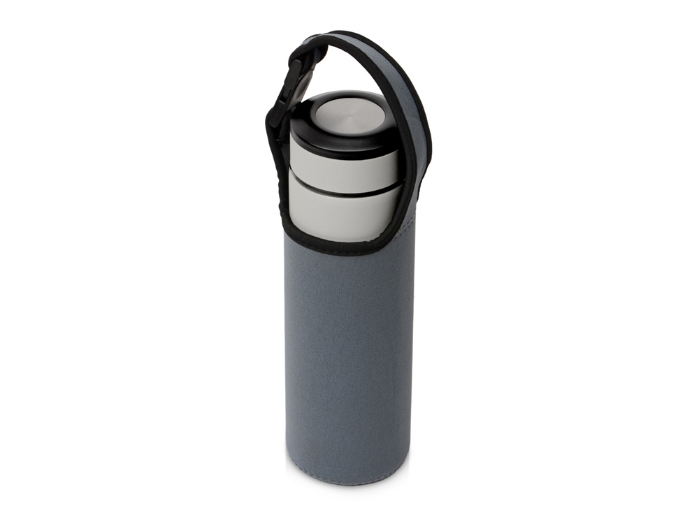 Чехол неопреновый Ferry для бутылки и термосов, серый — изображение 10