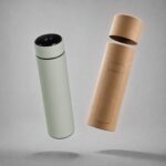 Вакуумный термос Module X с индикатором температуры, 500 мл, тубус, оливковый