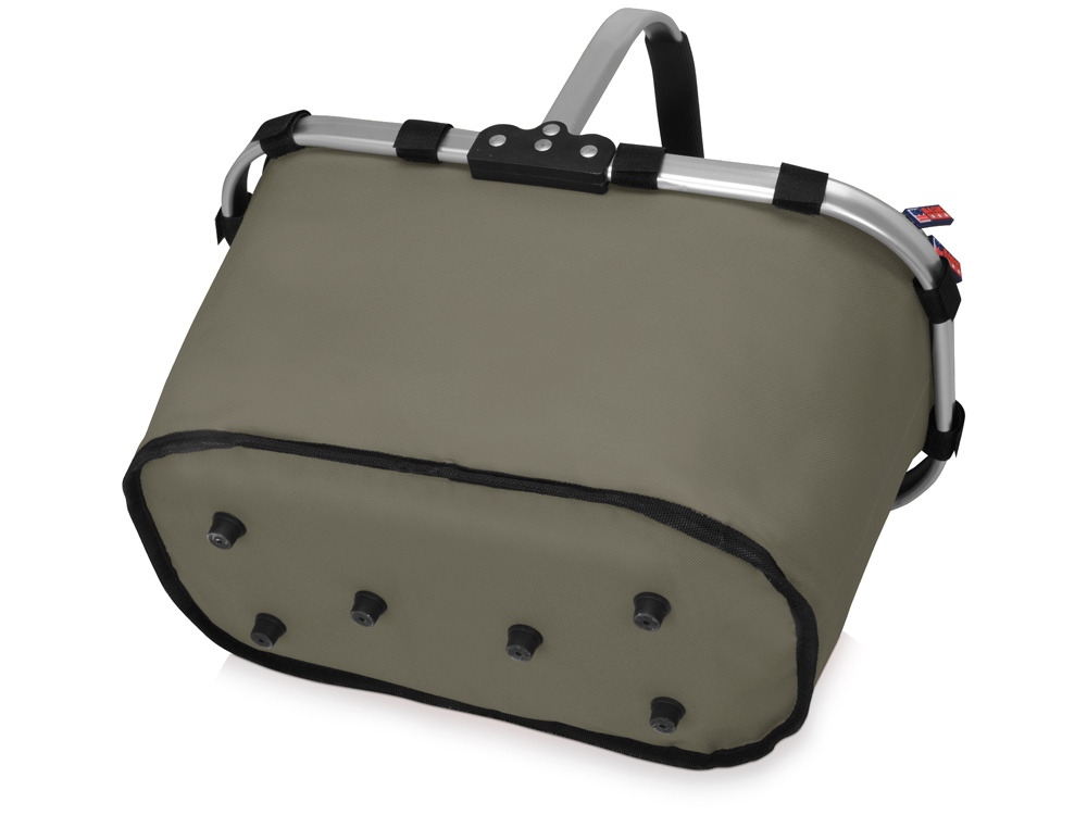 Изотермическая сумка-холодильник FROST складная с алюминиевой рамой, серый — изображение 7