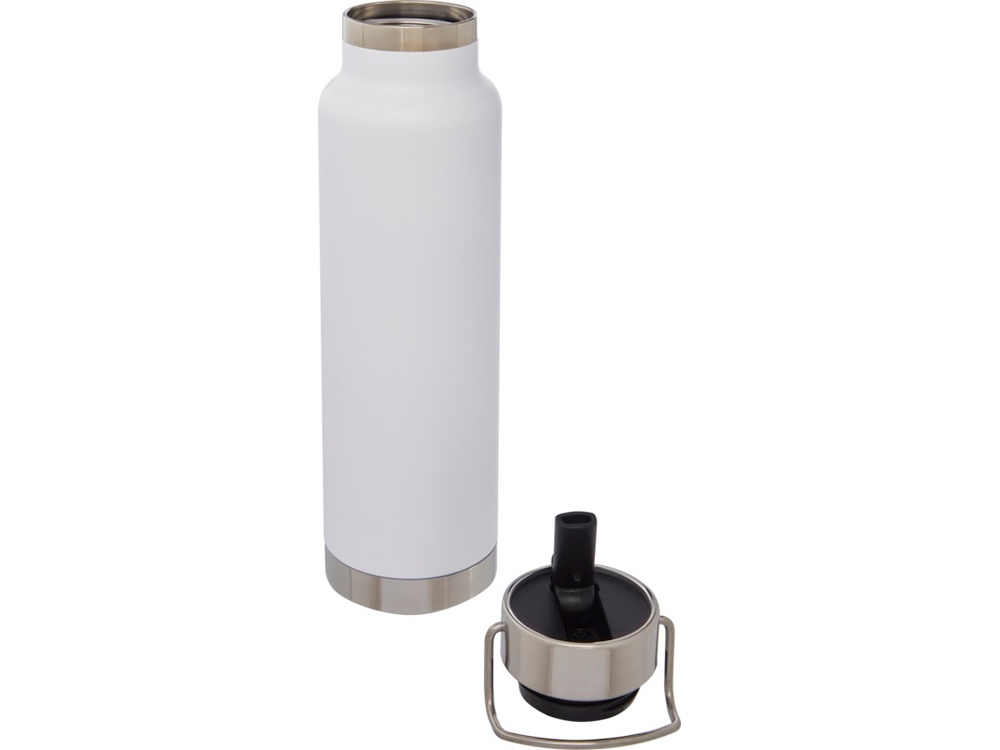 Спортивная бутылка Thor объемом 750 мл с медной обшивкой и вакуумной изоляцией, белый — изображение 4