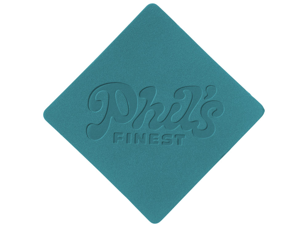 ПАТЧ РОМБ nubuk (голубой) 7,6 х 7,6 см — изображение 3