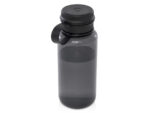 Спортивная бутылка Ryder из переработанного ПЭТ-пластика объемом 900 мл с многофункциональной крышкой, сертифицированная RCS - сплошной черный