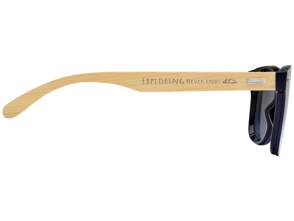 Солнцезащитные очки Tan с бамбуковыми дужками - Серебристый — изображение 4