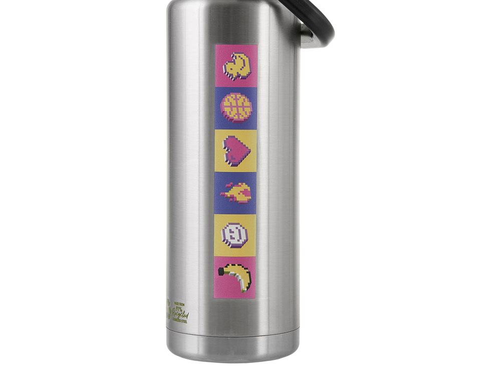 Вакуумный термос Canyon Jug из переработанной стали, 1430 мл, серебристый с УФ-печатью — изображение 2