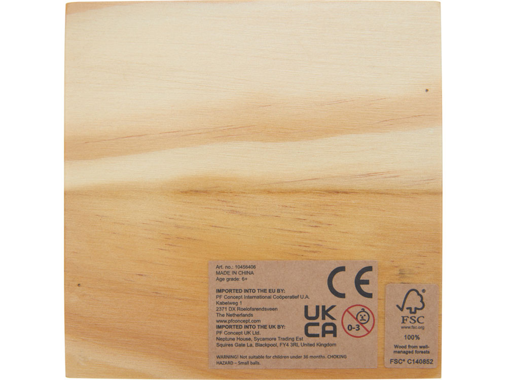 Деревянная игра в крестики-нолики Strobus, натуральный — изображение 3