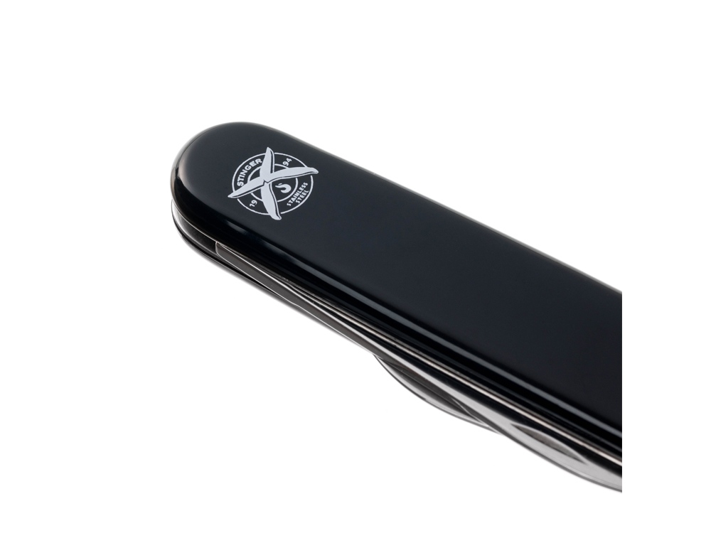 Нож перочинный Stinger, 90 мм, 4 функции, материал рукояти: АБС-пластик (черный) — изображение 8