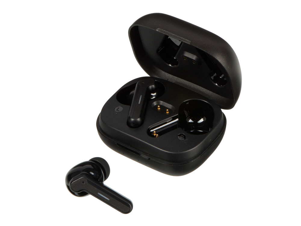 Беспроводные наушники с шумоподавлением c подсветкой лого Lites, черные — изображение 2