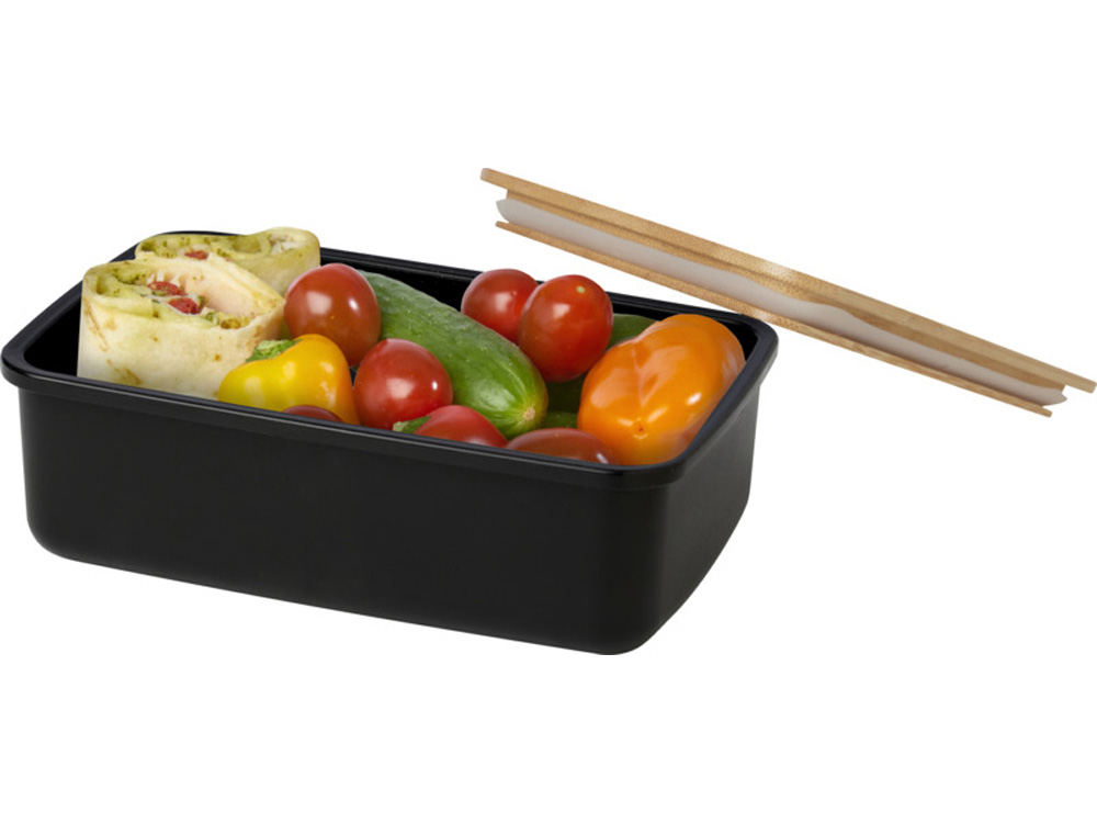 Mangi ланч-бокс на 500 мл - сплошной черный — изображение 3