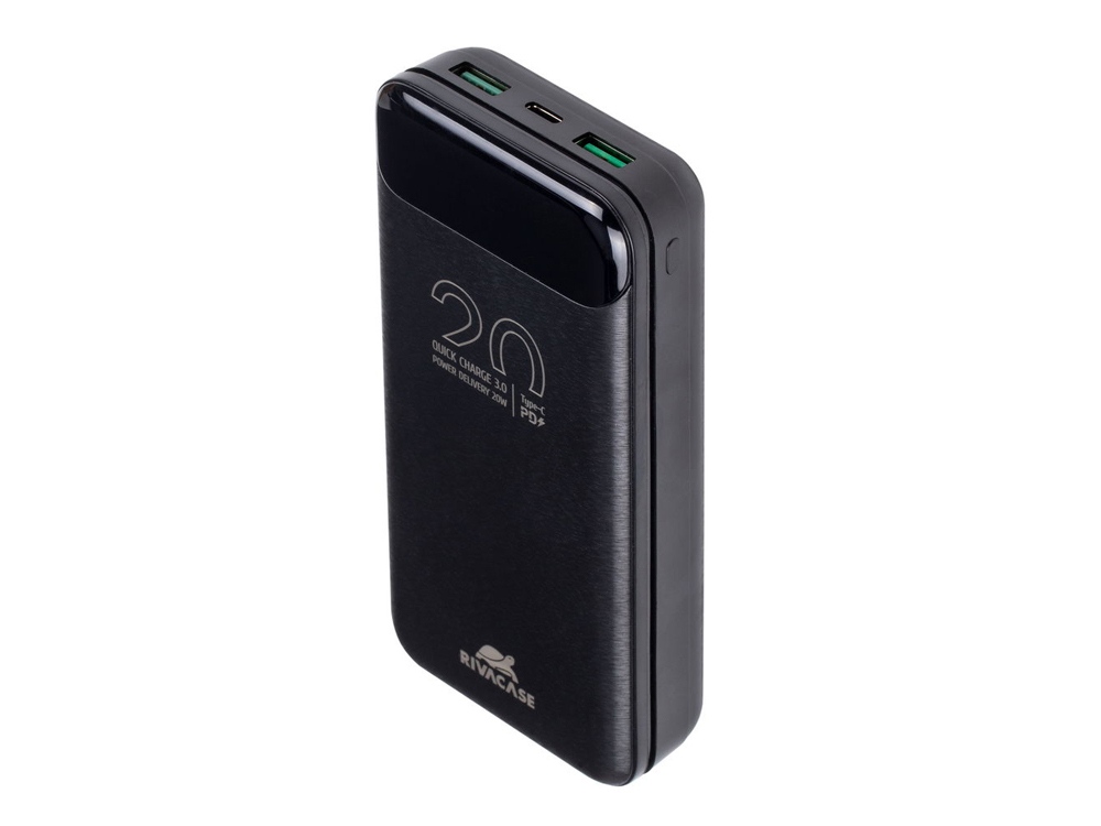 RIVACASE VA2582 (20 000mAh), QC/PD 22.5W внешний аккумулятор с дисплеем, черный /24 — изображение 9
