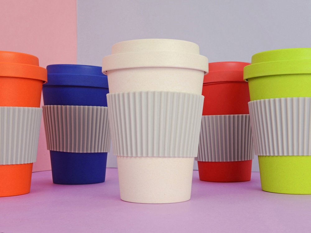 Термокружка Muffin из натуральных волокон, черный — изображение 3