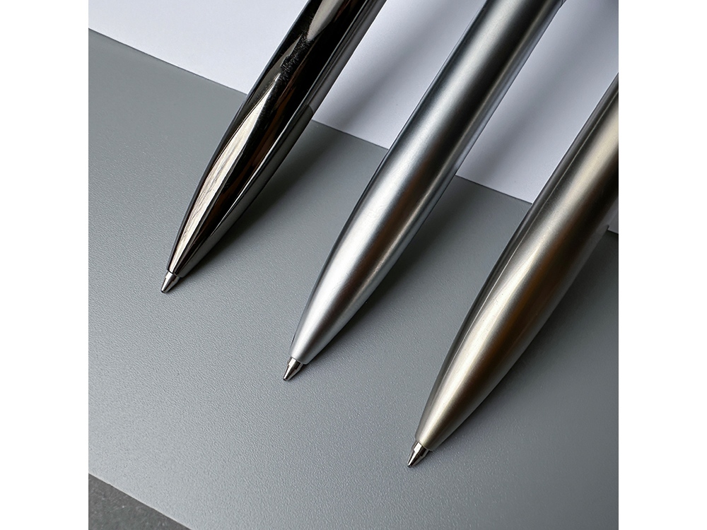 Ручка металлическая шариковая Portofino, вороненая сталь — изображение 4