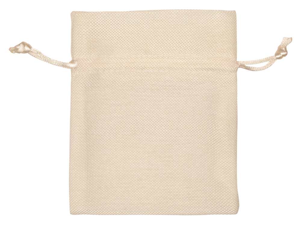 Мешочек подарочный, искусственный лен, малый, белый — изображение 2