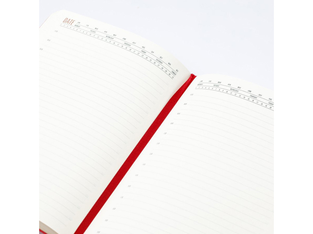 Ежедневник недатированный А5 LONDON красный/темно-серый — изображение 3