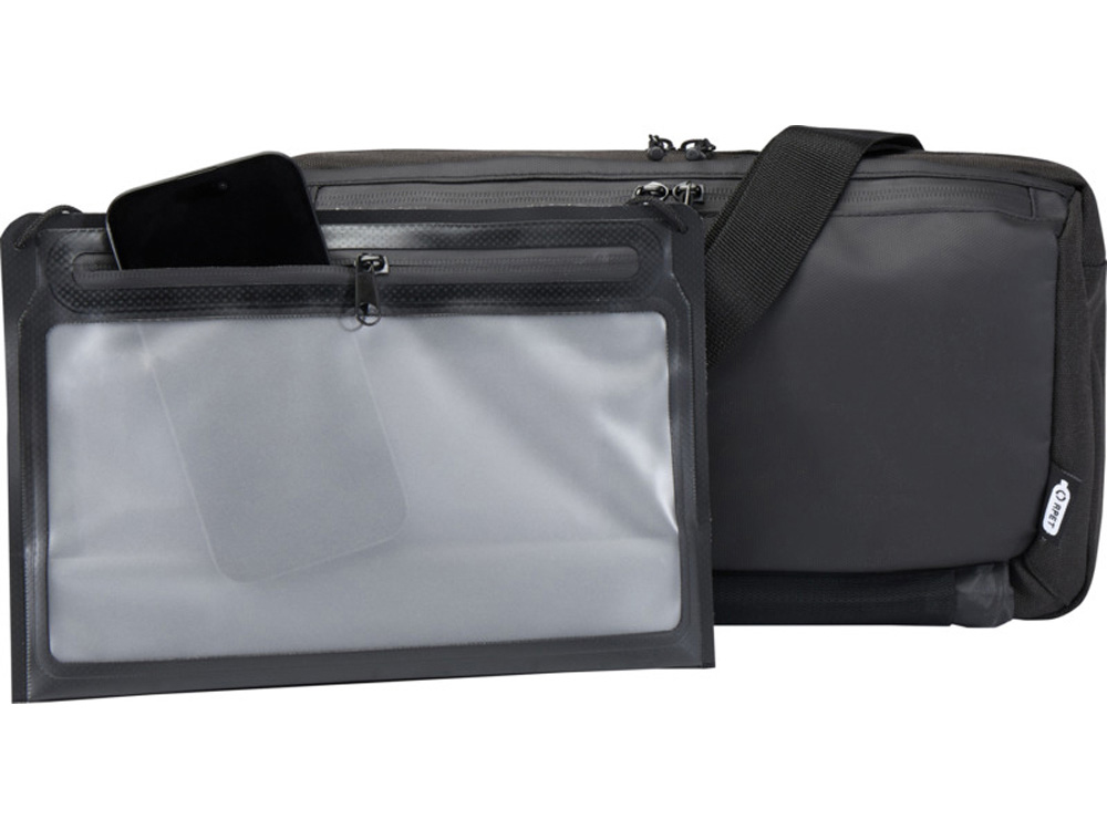 Roam модульная сумка-слинг из переработанных материалов, сертифицированных согласно GRS - сплошной черный — изображение 5