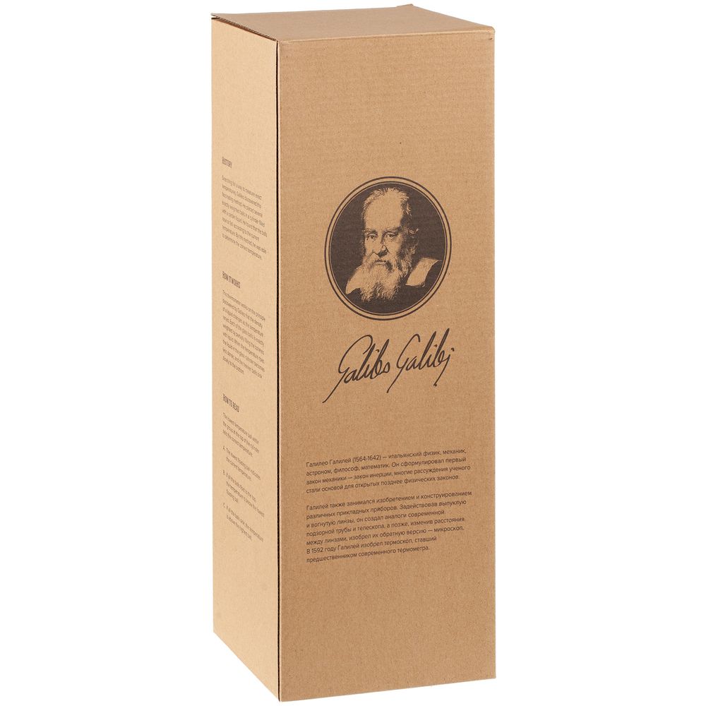 Термометр «Галилео» в деревянном корпусе, синий — изображение 6