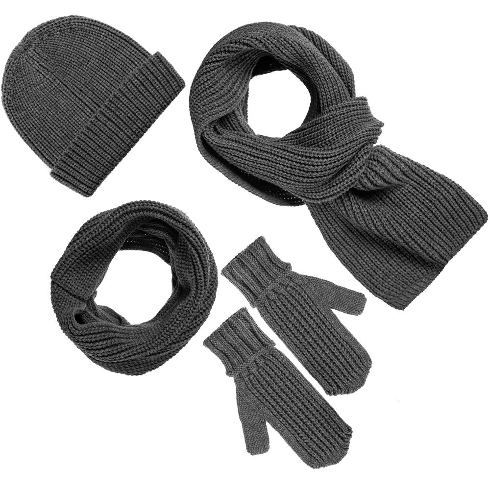 Шапка Nordkyn, серый меланж (эбонит) — изображение 2