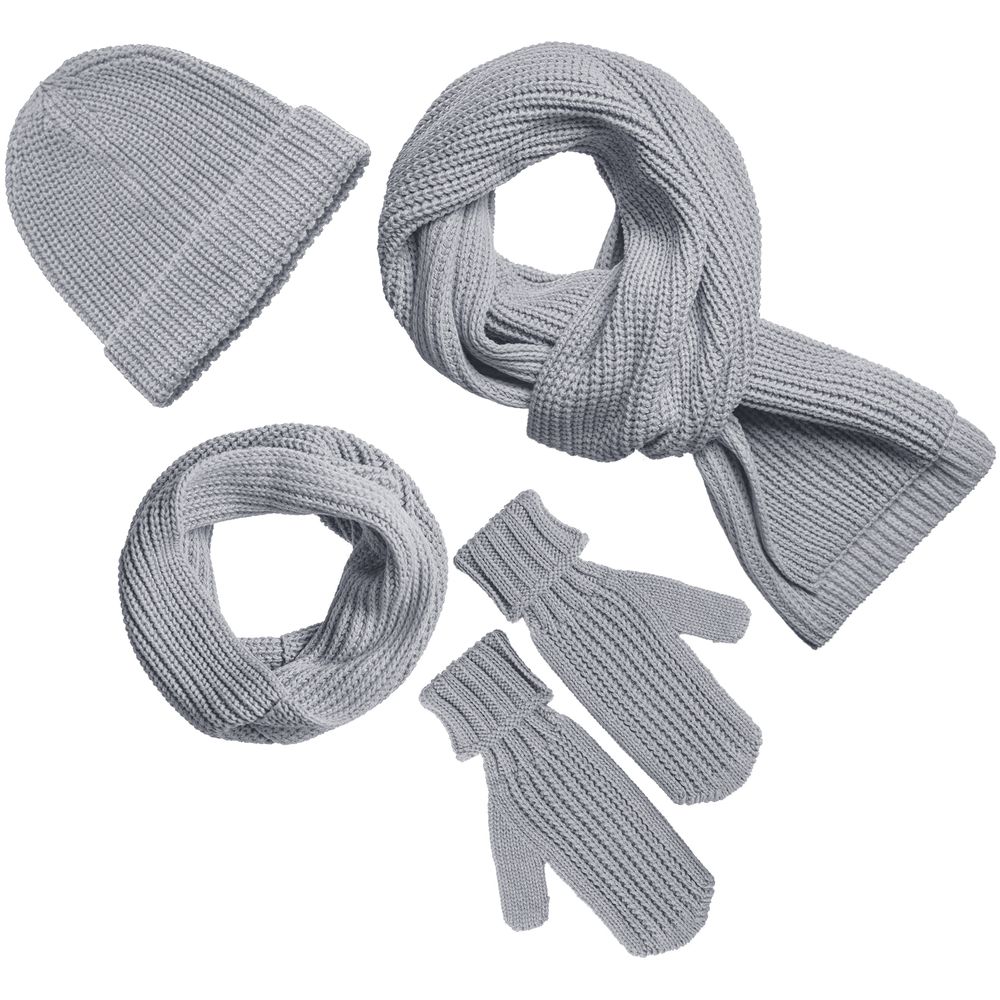 Шарф Nordkyn, светло-серый меланж — изображение 3