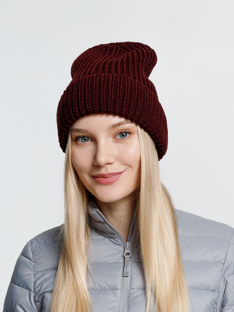 Шапка Nordkyn, бордовая — изображение 4