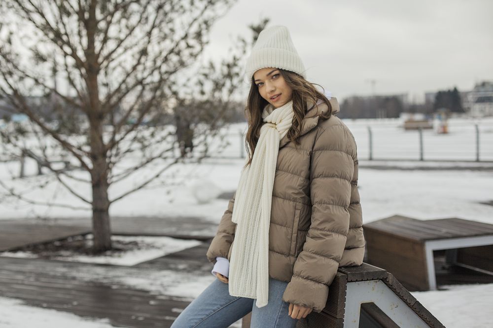 Шапка Nordkyn, молочно-белая — изображение 4