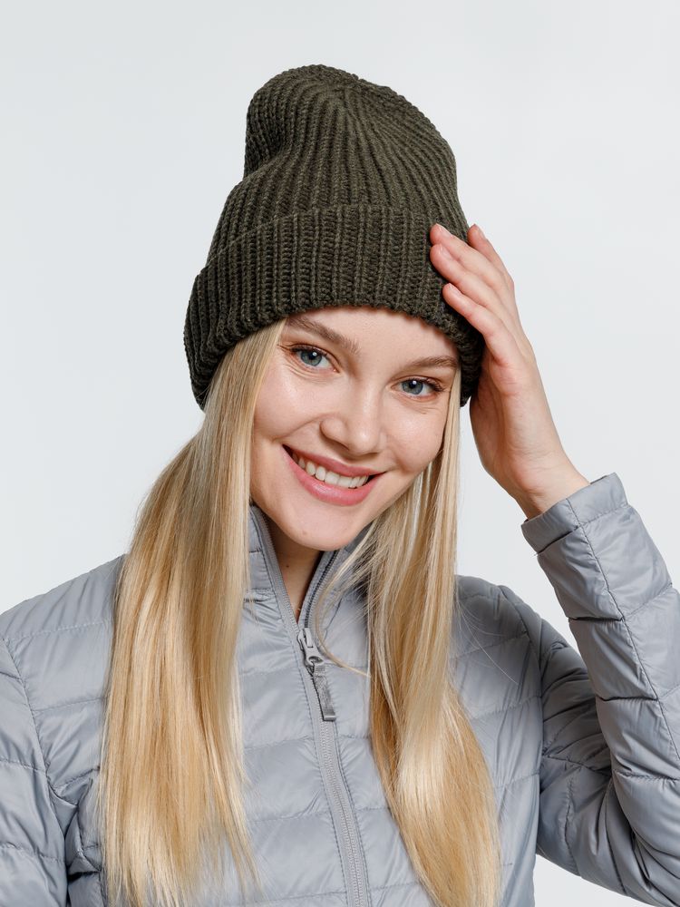 Шапка Nordkyn, зеленая (оливковая) — изображение 4