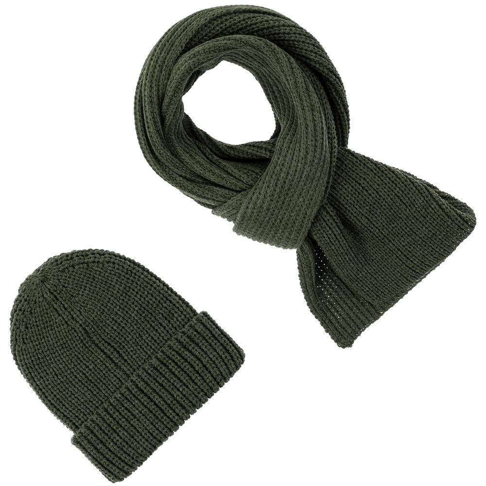 Шарф Nordkyn, зеленый (оливковый) — изображение 3