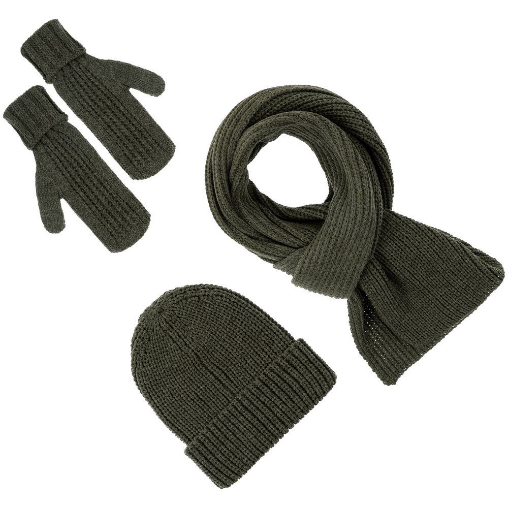 Варежки Nordkyn, зеленые (оливковые) — изображение 3