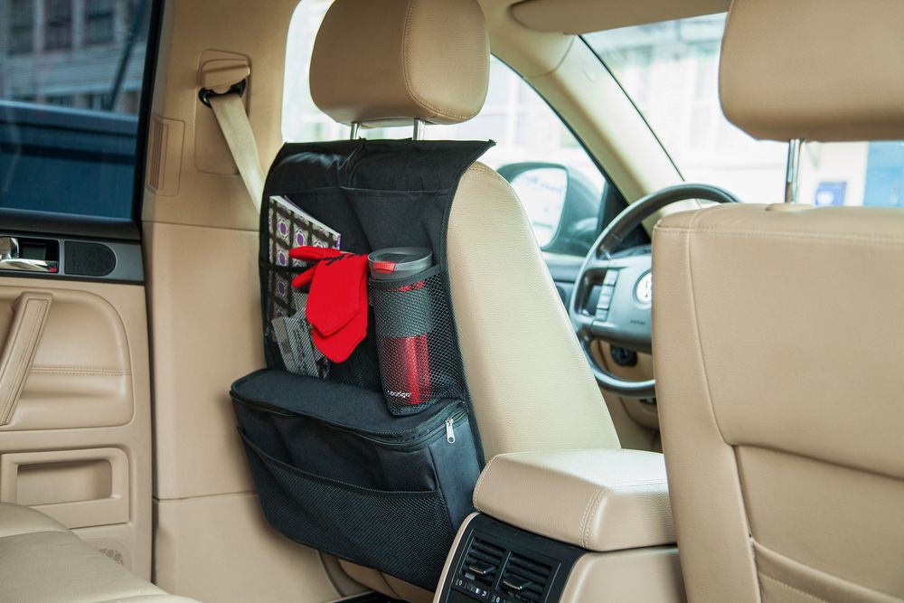 Органайзер с термоотделением на спинку сиденья Cool Rider, черный — изображение 5