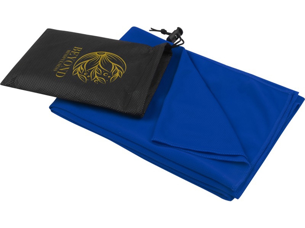 Lucas спортивное полотенце из переработанного полиэстера 50х100 см - Ярко-синий — изображение 6