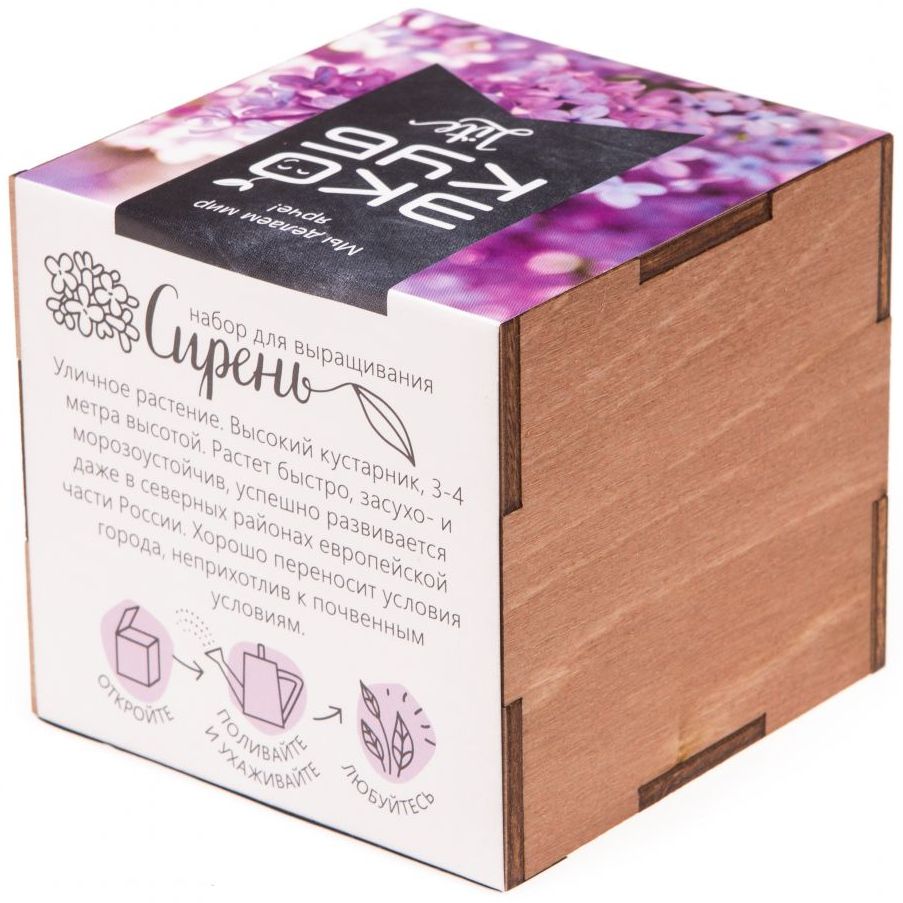 Набор для выращивания «Экокуб Lite», сирень — изображение 4